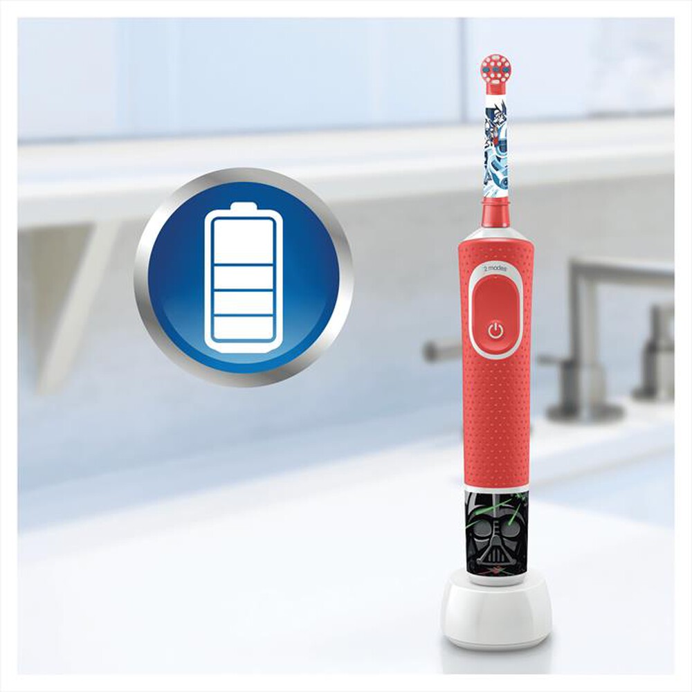 "ORAL-B - Spazzolino elettrico Kids Star Wars-Rosso"