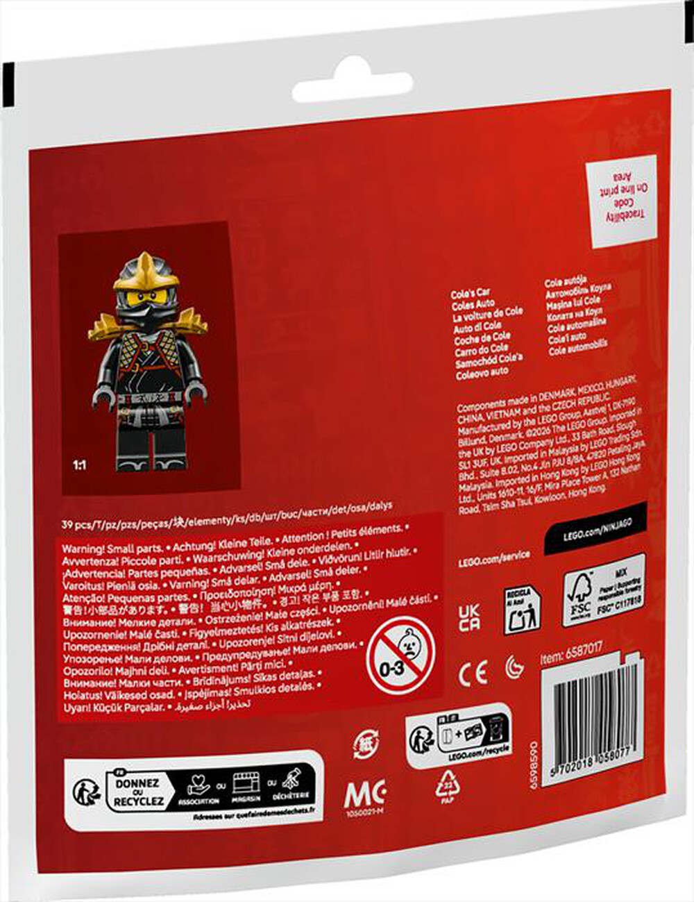 Immagine del prodotto LEGO - 30723 AUTO NINJA DI COLE-Multicolore