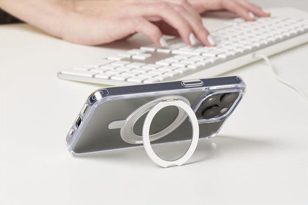 "CELLULARLINE - Cover SPIN MAG per iPhone 16 Pro-Transparent"