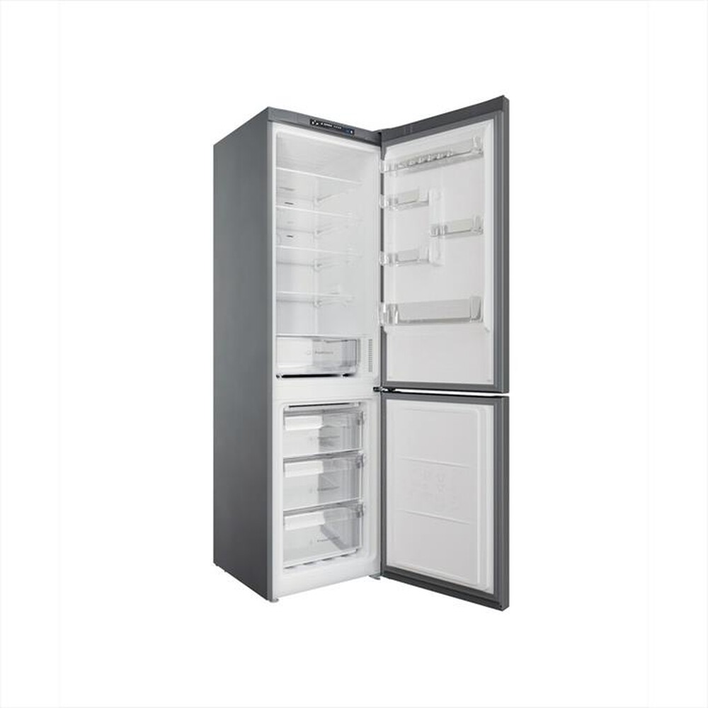 "INDESIT - Frigorifero combinato PUSH&GO INFC9 TA23X Classe D-Argento"