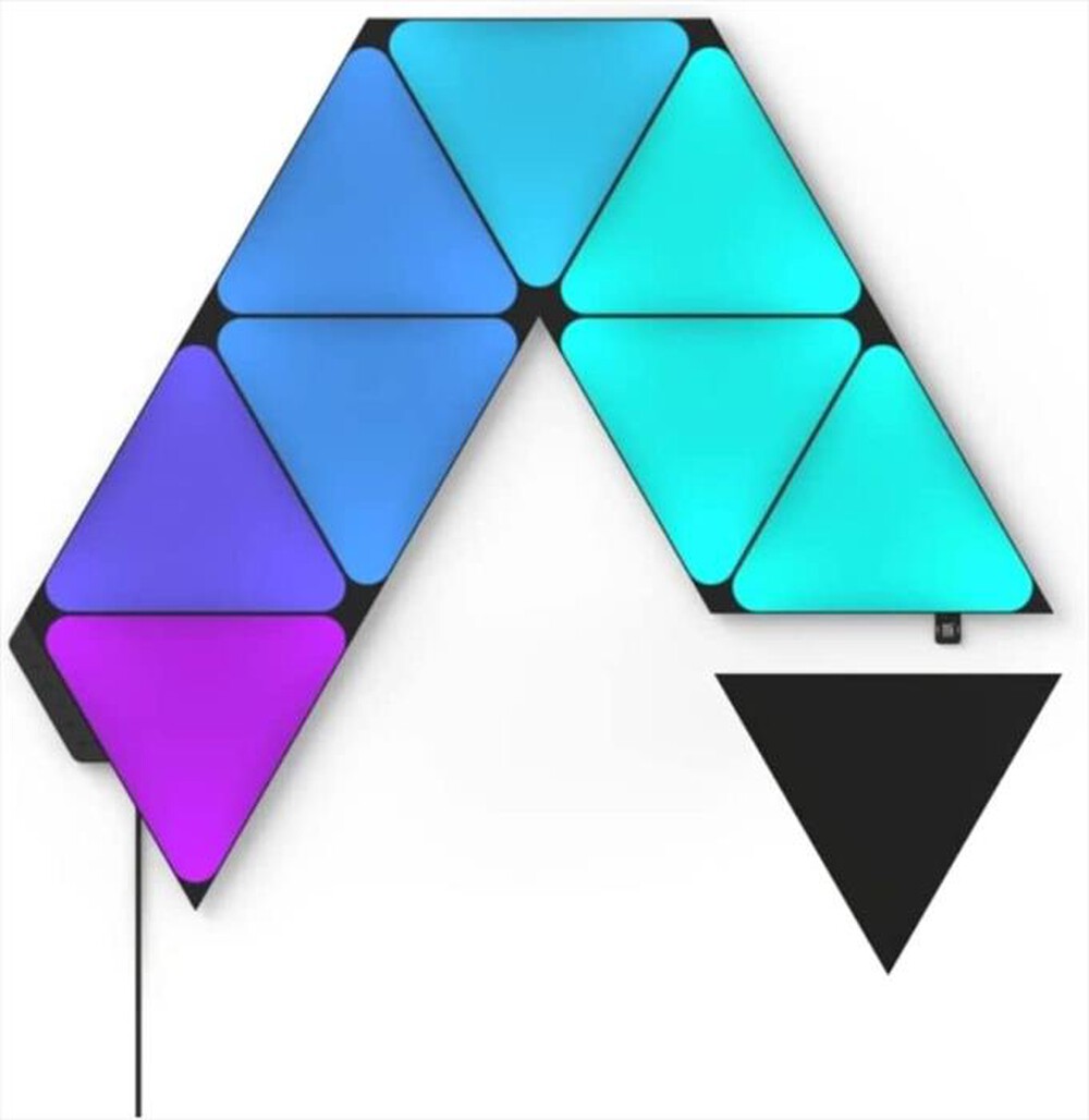 "NANOLEAF - Lampada a sospensione SHAPES TRIANG (9 LIGHT)-BLACK"