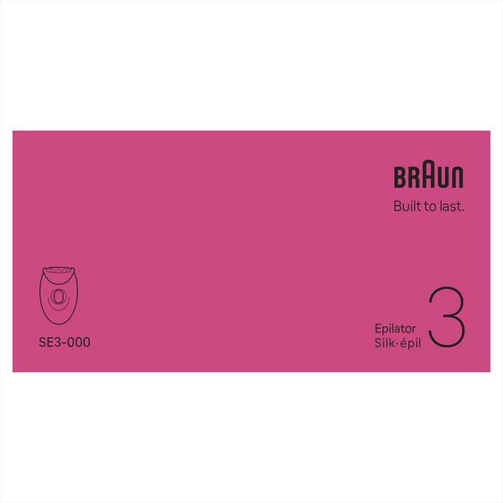 Immagine del prodotto BRAUN - Epilatore LEGEPIL SE3-000 BOX MN-ROSA