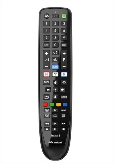 MELICONI - Telecomando GUMBODY PERSONAL 3+ SONY-Nero lucido / nero opaco / cor