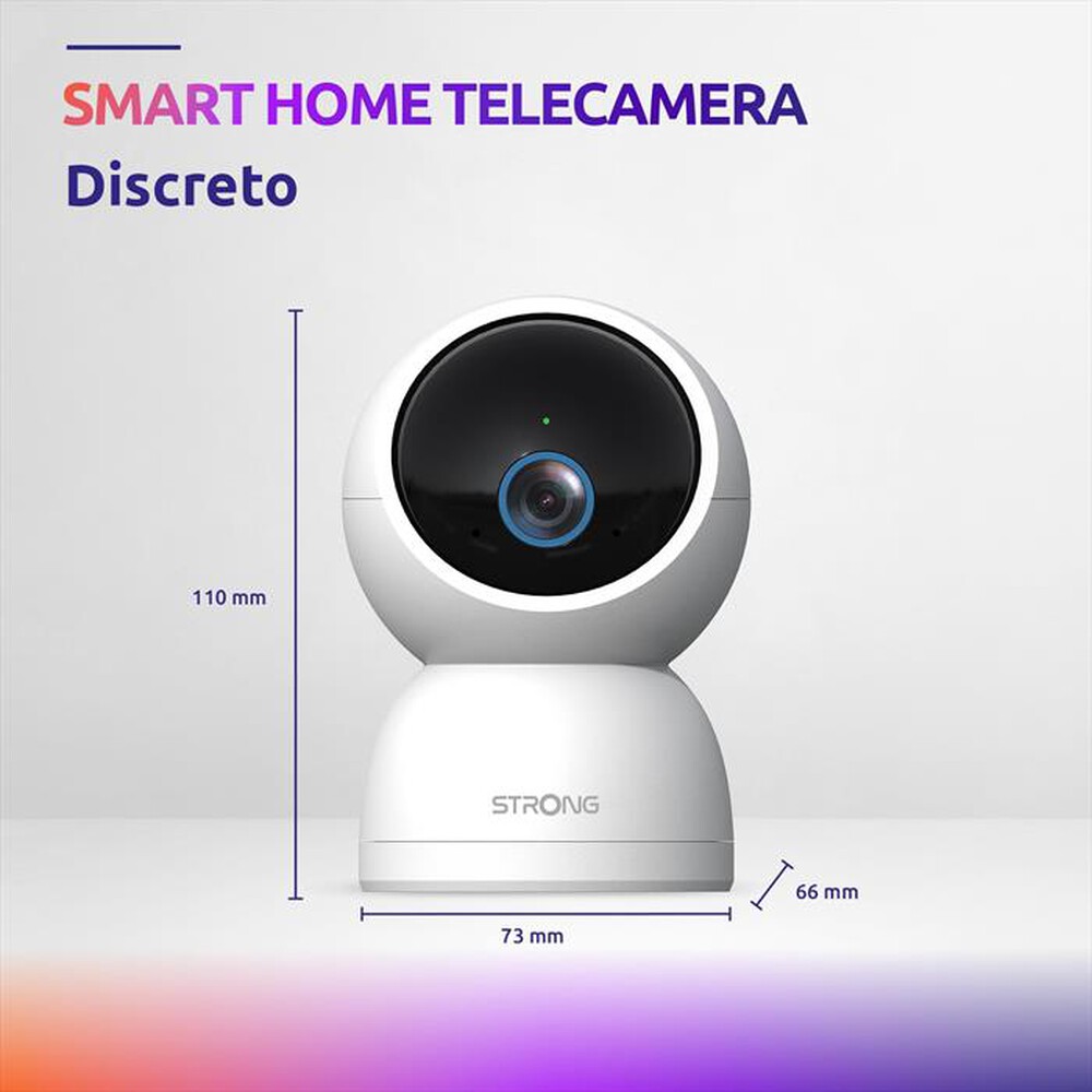 "STRONG - Telecamera Wi-Fi Interno 3K SHC05IR0-W-BIANCO"