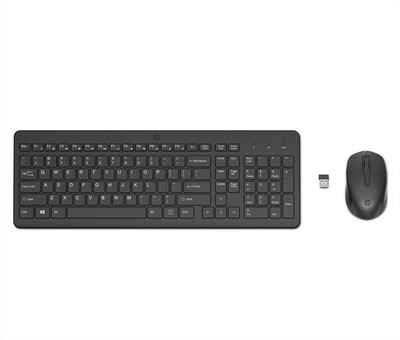 HP - 330 COMBO TASTIERA E MOUSE WIRELESS-Nero