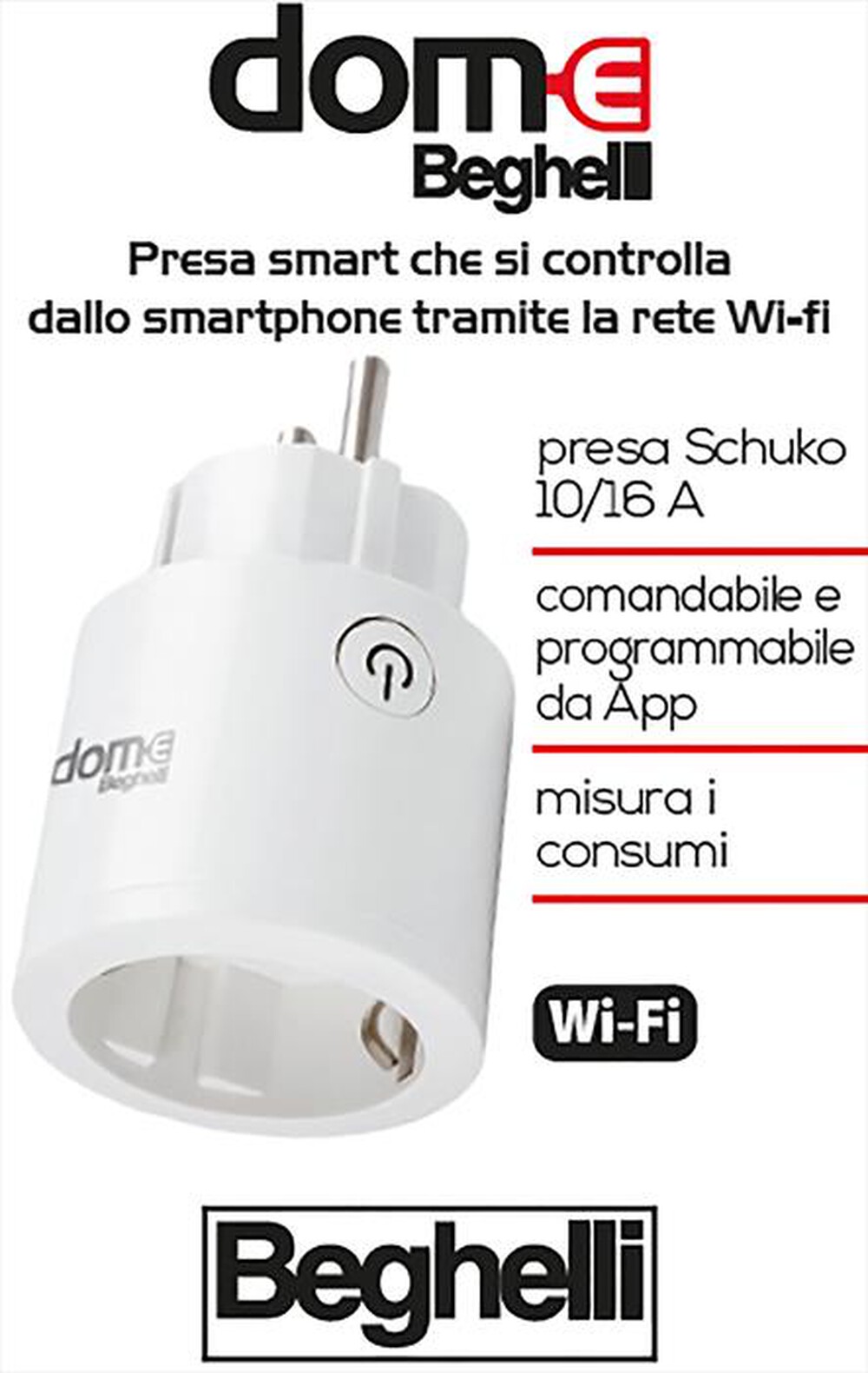 "BEGHELLI - PRESA SMART SCHUKO-BIANCO"