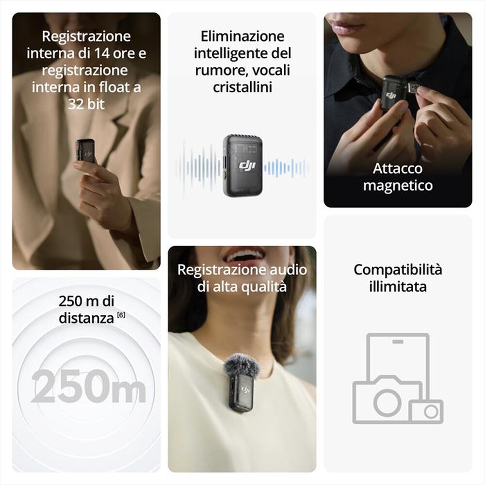"DJI - MIC 2 (1 TX + 1 RX) (CE)-Black"