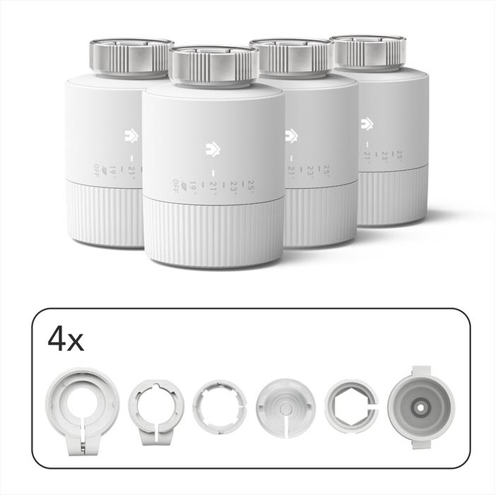"TADO - 4 TESTE TERMOSTATICHE INTELLIGENTI BASIC  V3+-White"