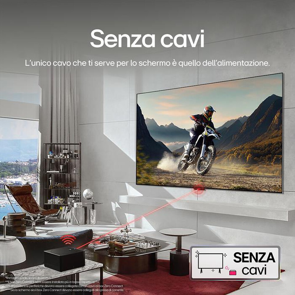 "LG - Smart TV OLED evo UHD 4K 65\" Serie M4 OLED65M49LA-Argento"
