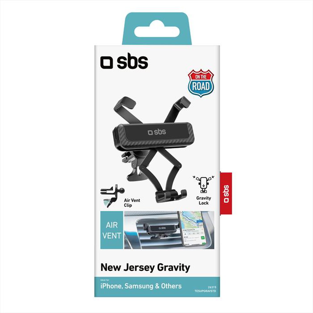 "SBS - Supporto gravity TESUPGRAVSTD-Nero"