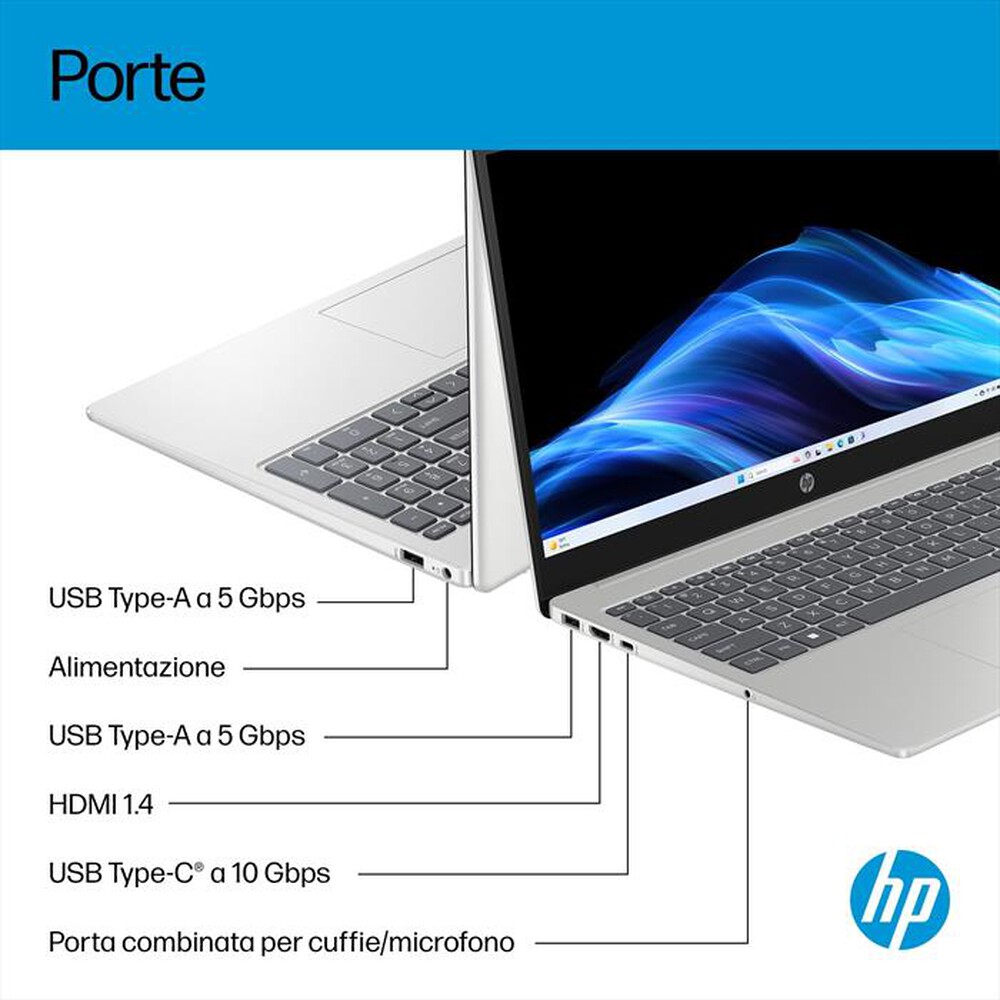 Immagine del prodotto HP - Laptop 15-FD0123NL Windows 11 Home 15.6"-Natural Silver