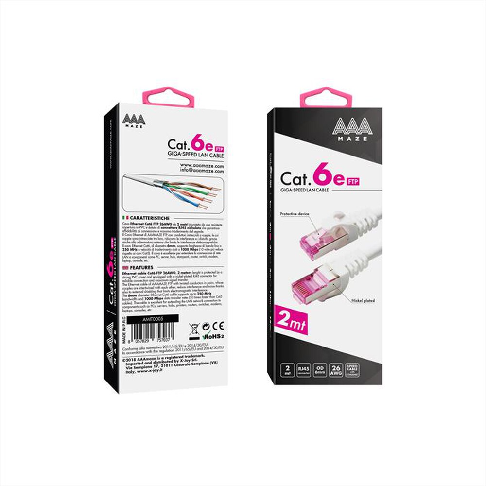 "AAAMAZE - LAN CABLE CAT 6E 2M - "