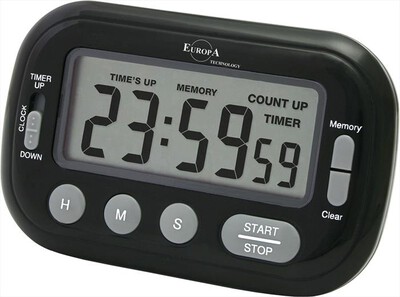 EUROPA TECHNOLOGY - Timer contaminuti DV-509 TM-NERO