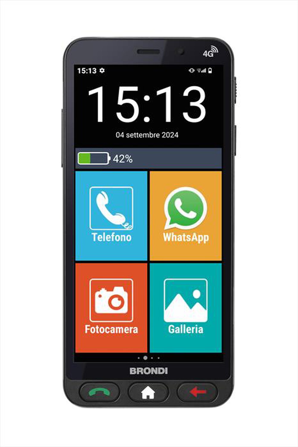 BRONDI - Cellulare AMICO VERO 4G-BLACK