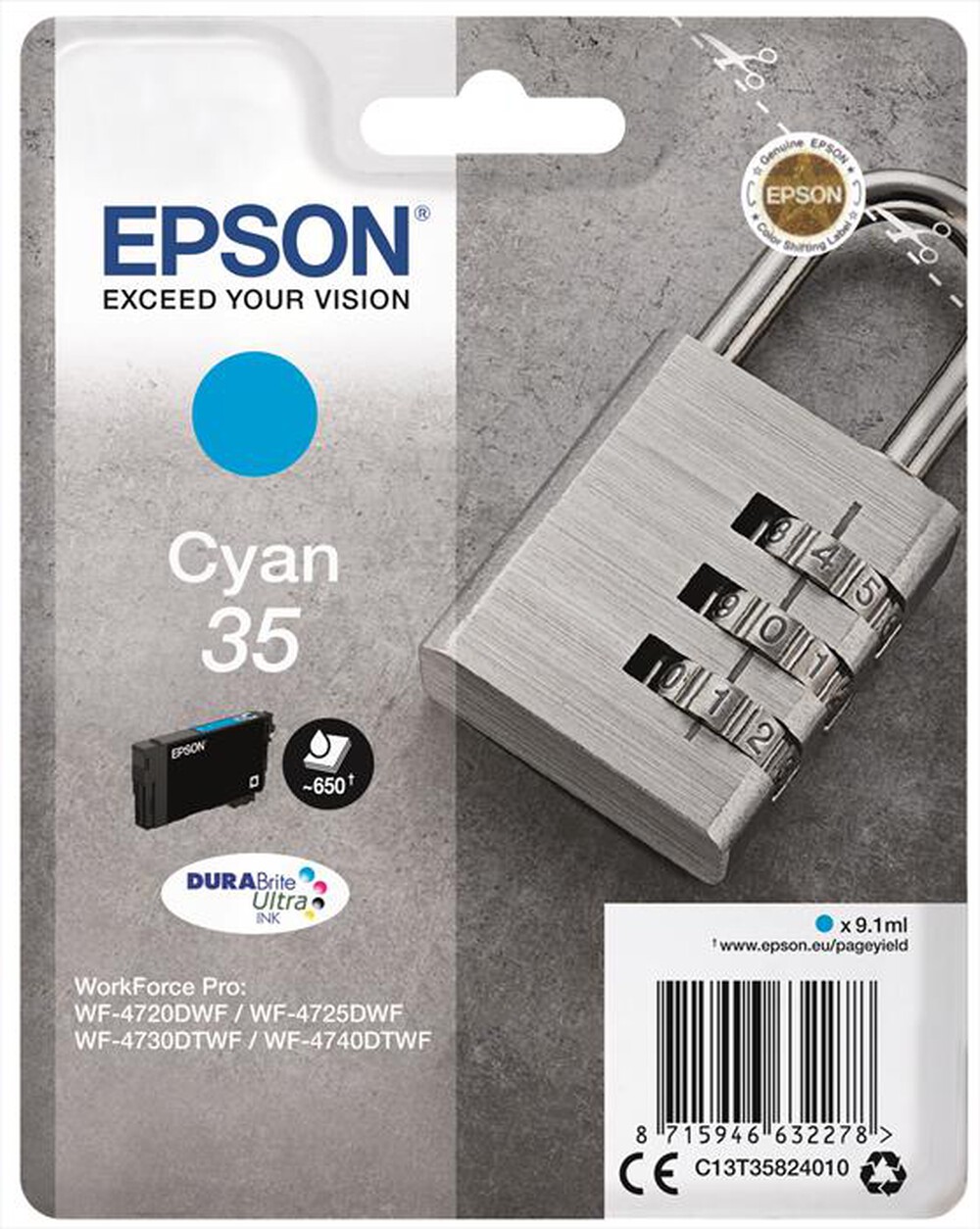 "EPSON - C13T35824020-Ciano"