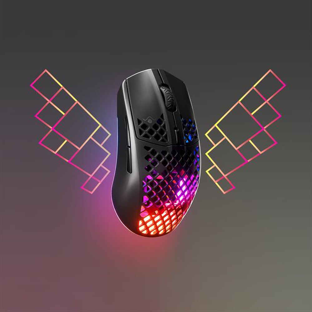 Immagine del prodotto STEELSERIES - Mouse AEROX 3 WIRELESS ONYX-Nero
