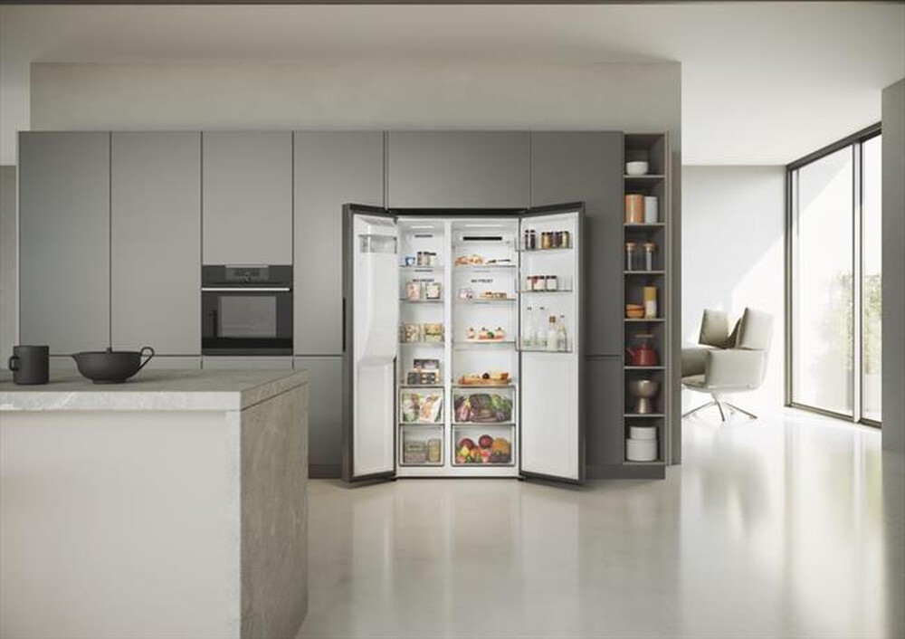 Immagine del prodotto HAIER - Frigorifero side by side HSR5918DIMP Classe D 511l-Platino, Stainless steel