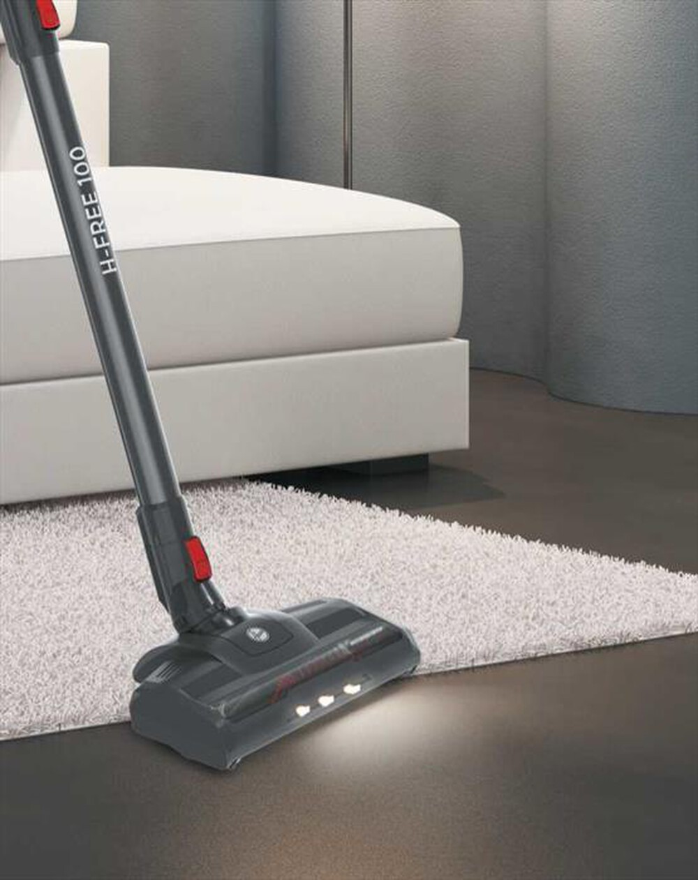 "HOOVER - HF122RH 011-Rosso, Argento"