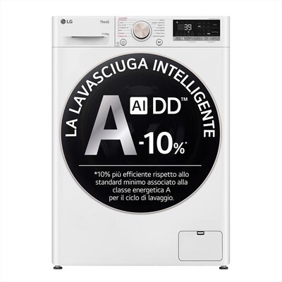 LG - Lavasciuga AI DD D4R7011TSWG 11/6 Kg Classe A-Bianca