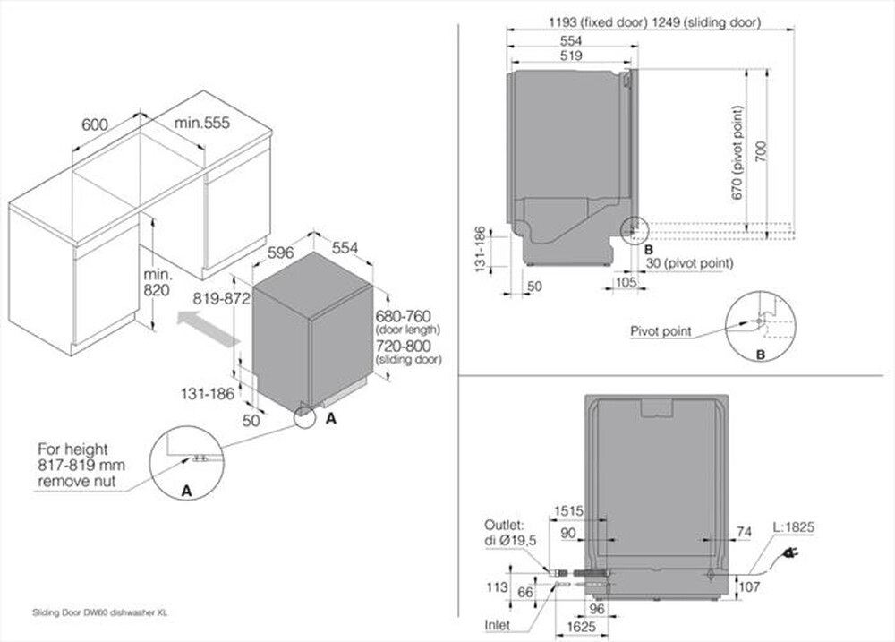 "ASKO - Lavastoviglie DSD 543 B Classe C 14 coperti"