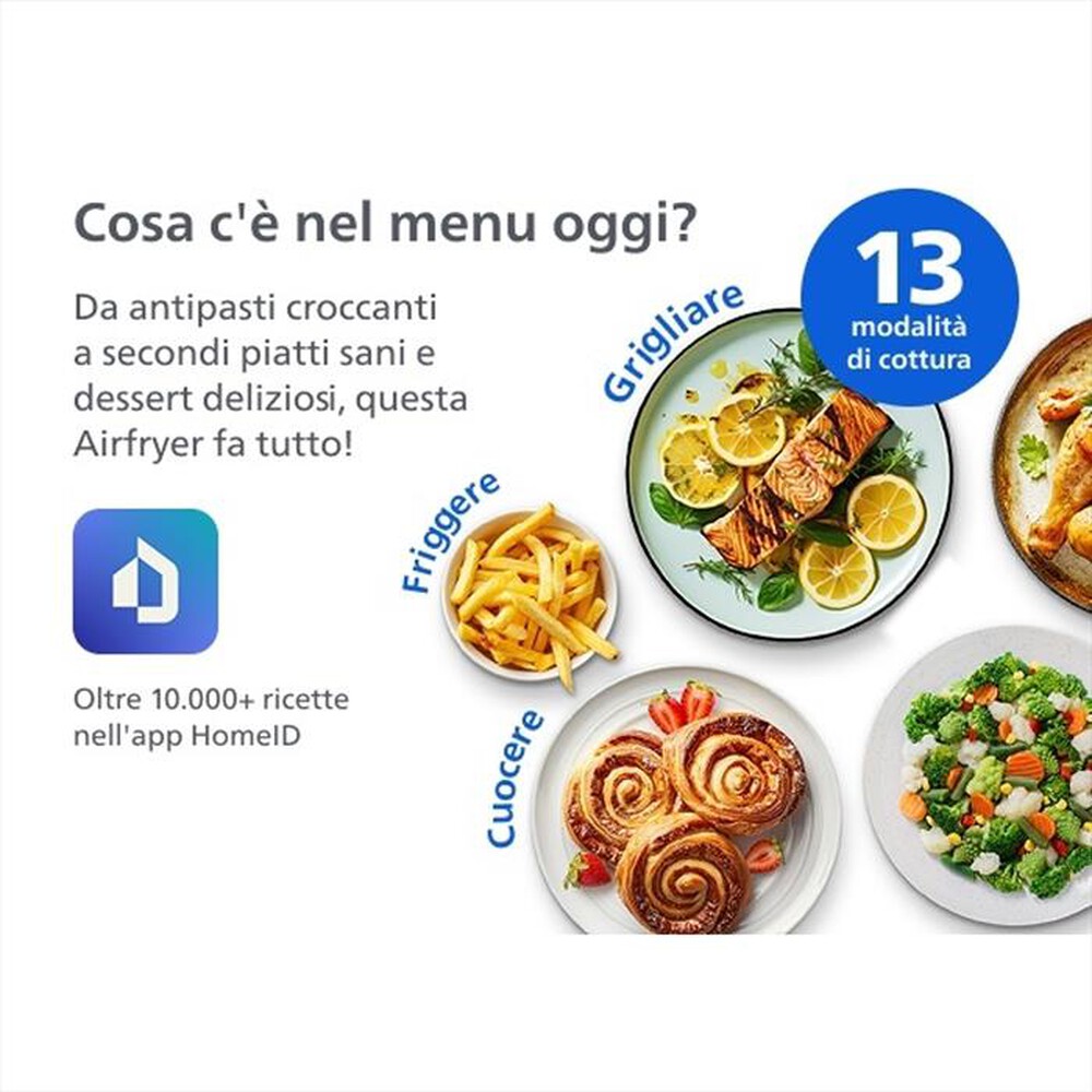 Immagine del prodotto PHILIPS - Friggitrice AIRFRYER SERIE 4000 DA 10L NA462/70-Nero/Rame