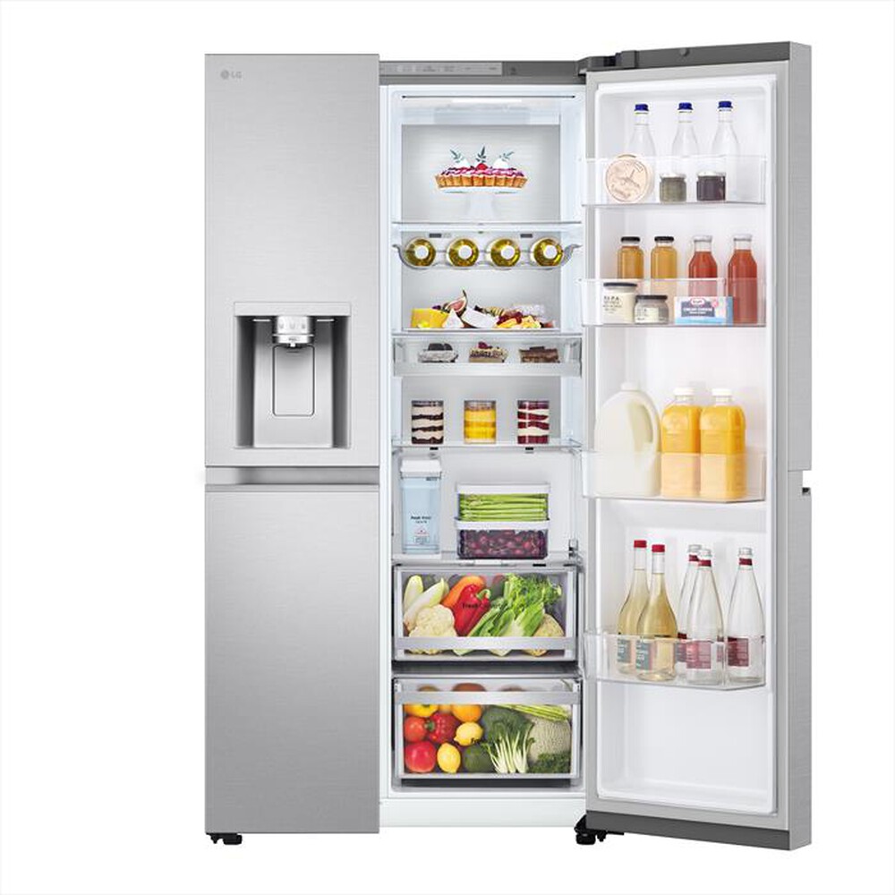 "LG - Frigorifero side by side GSLE91MBAC Classe C 628L-Metal Sorbet"