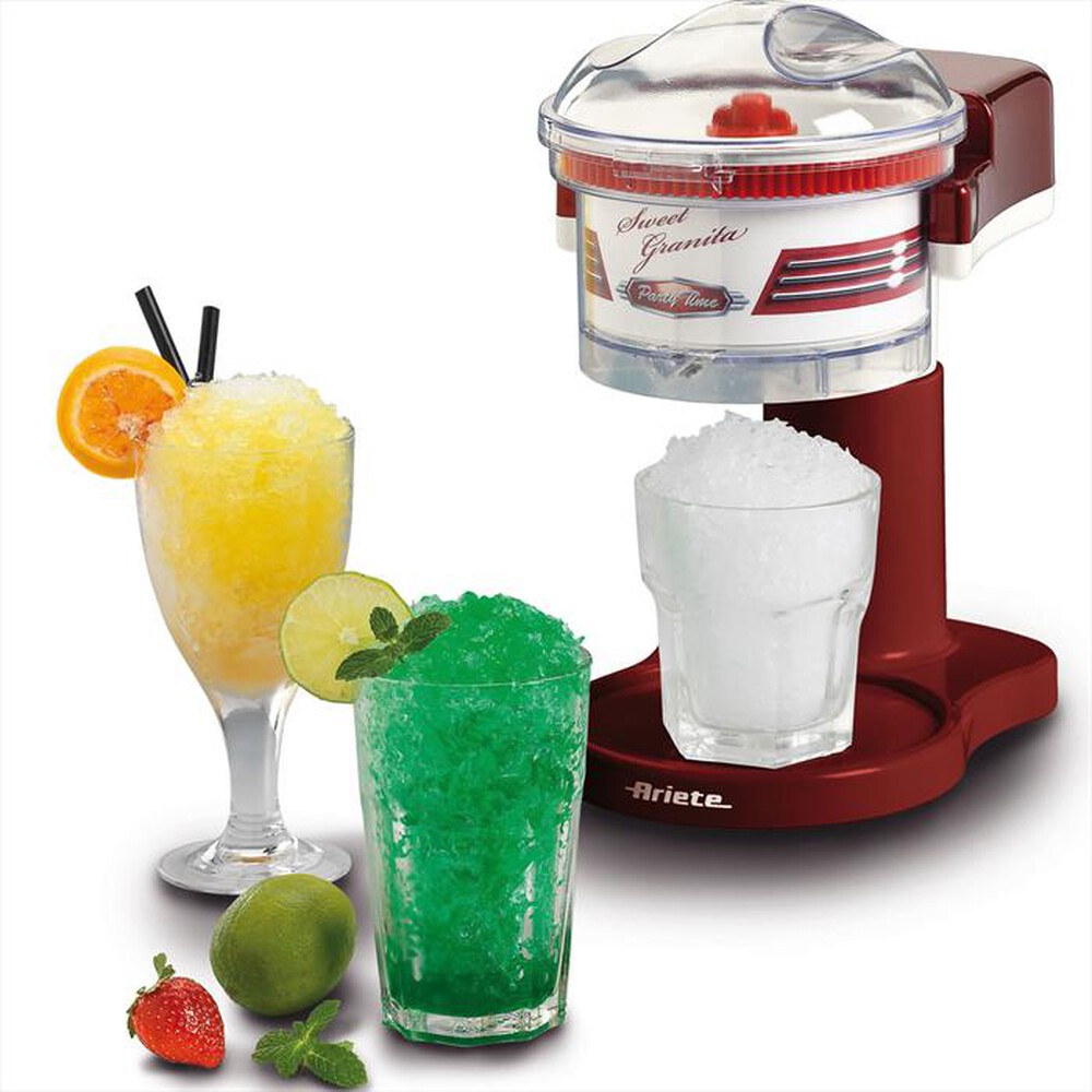 "ARIETE - Tritaghiaccio per granite 78 Sweet Granita-rosso"