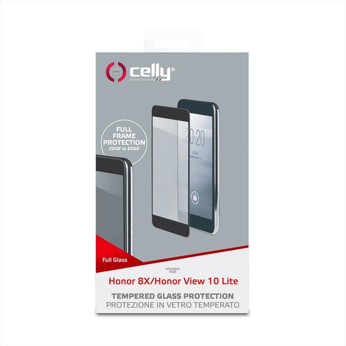 CELLY - FULLGLASS808BK FULL GLASS HONOR VIEW 10 LITE - Trasparente/Vetro |  Euronics