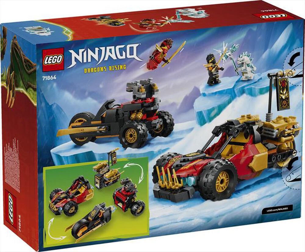 Immagine del prodotto LEGO - Veicoli combinati di Kai e Cole - 71864