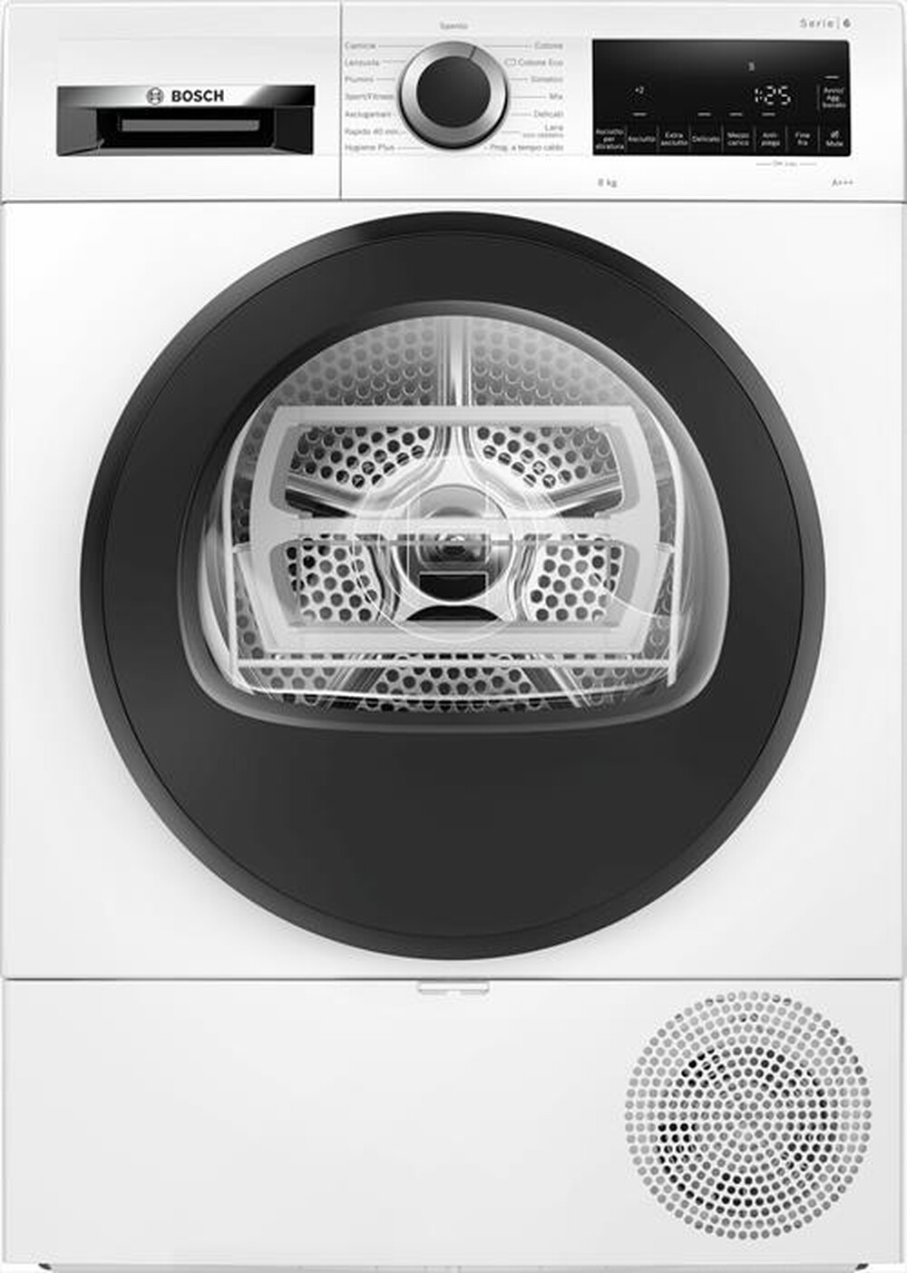 Immagine del prodotto BOSCH - Asciugatrice WQG233D0IT SERIE 6 8 Kg Classe A+++-Bianco