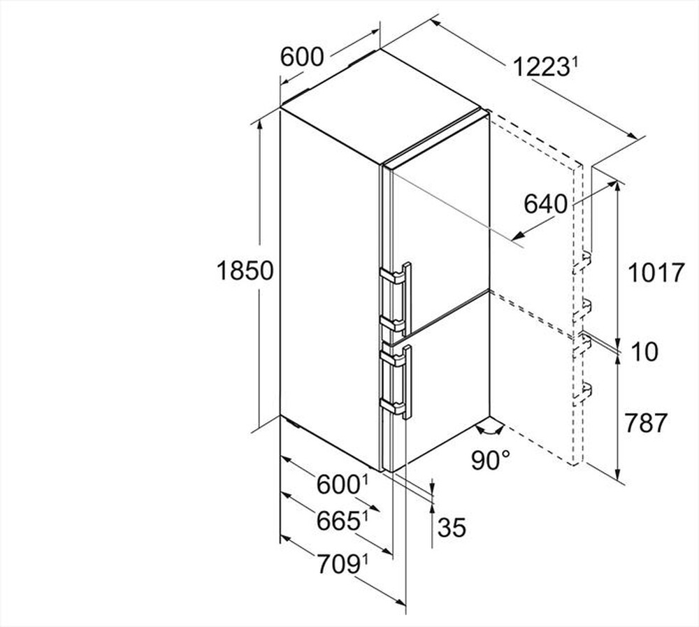 Immagine del prodotto LIEBHERR - Frigorifero combinato CNIEF 4335-21 Classe D-SmartSteel / Silver