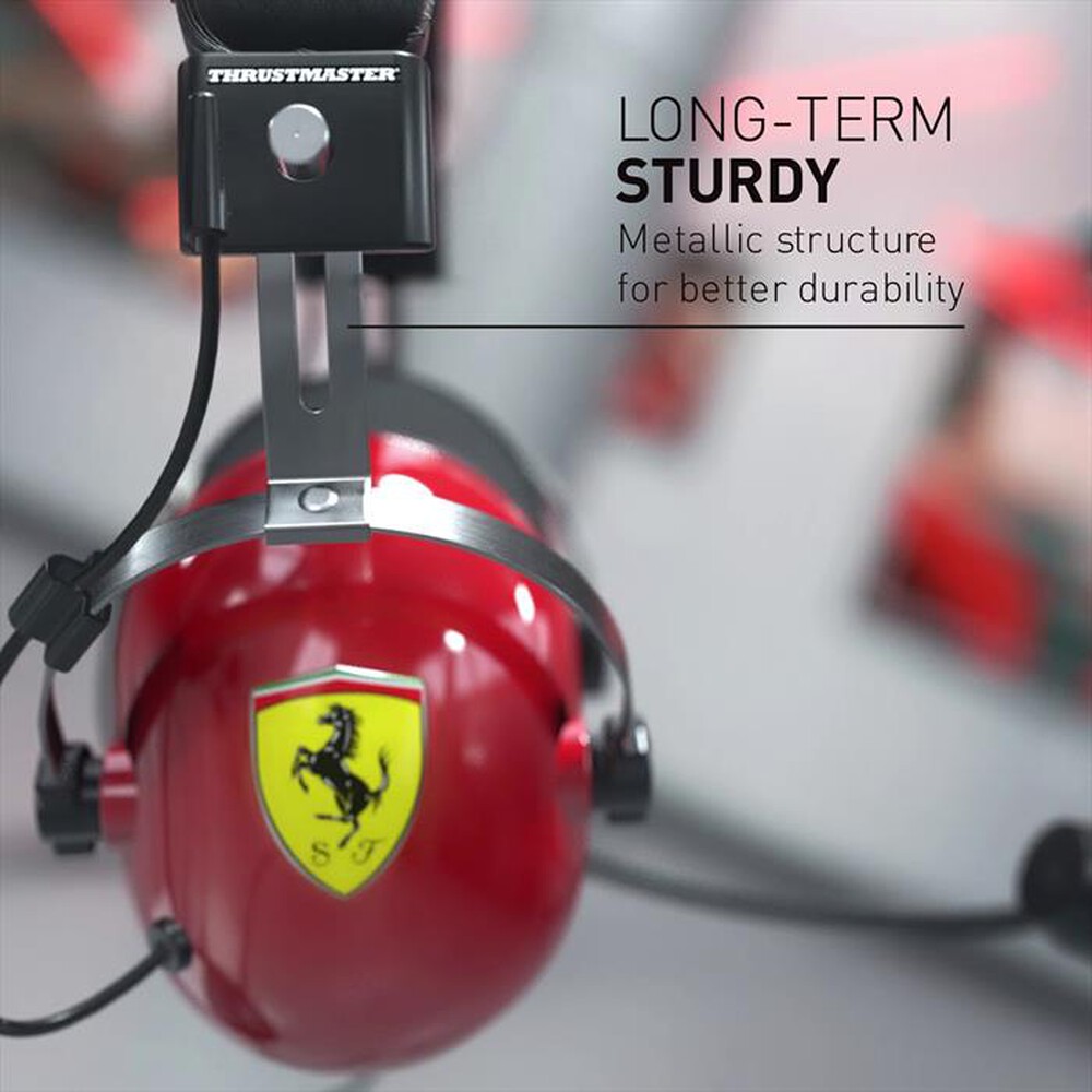 "THRUSTMASTER - Cuffia gamer T.RACING SCUDERIA FERRARI EDITION DTS-Rosso"
