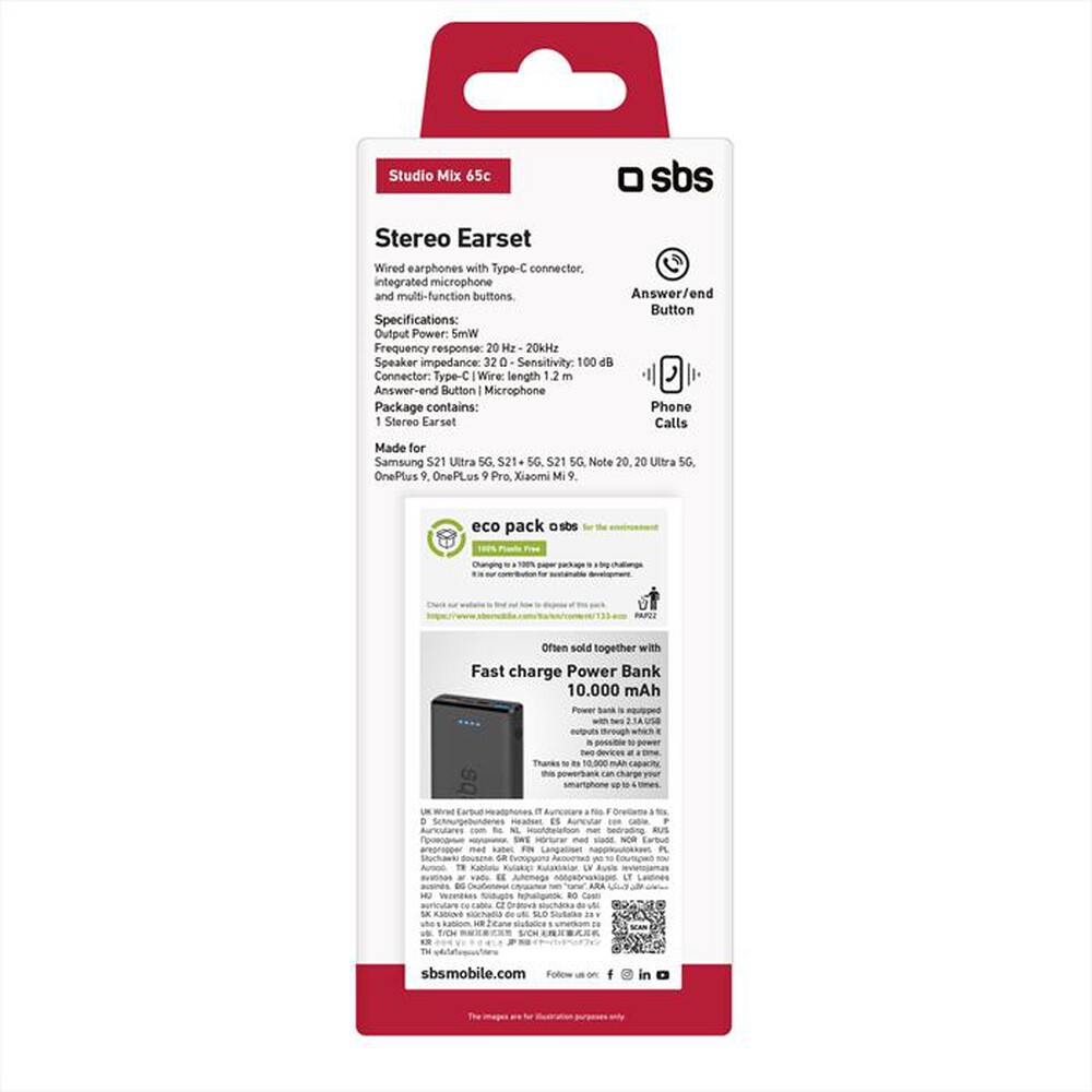 Immagine del prodotto SBS - TEEARTYCAPW-Bianco