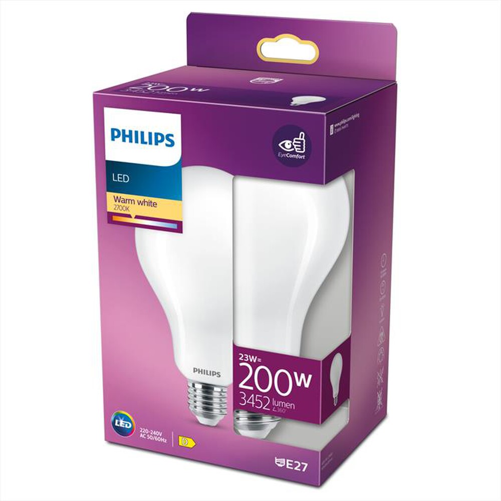 "PHILIPS - LED GOCCIA VETRO SMERI 200W E27 2700K NON-DIM"