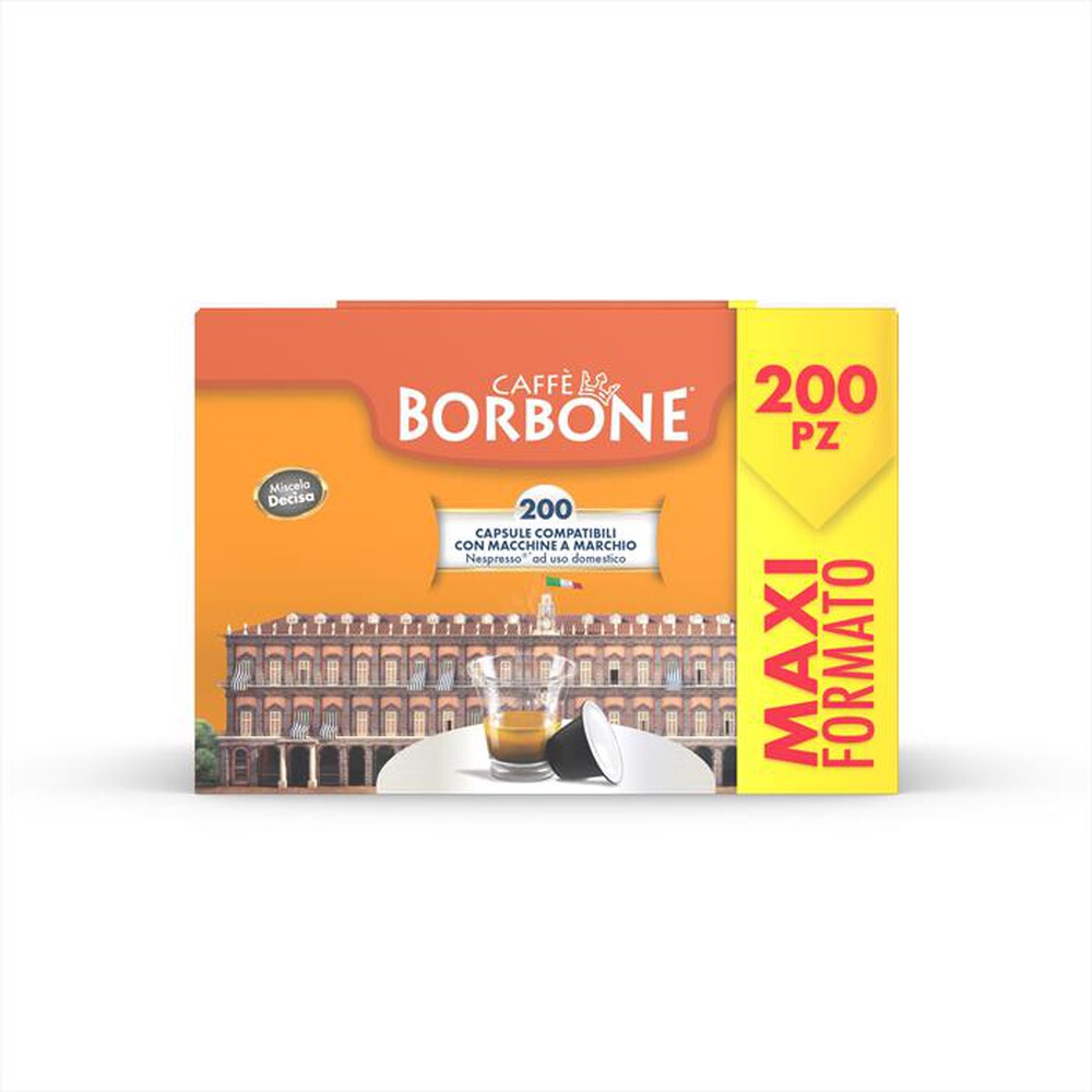 "CAFFE BORBONE - MISCELA DECISA Confezione 200 pz - Comp. Nespresso"
