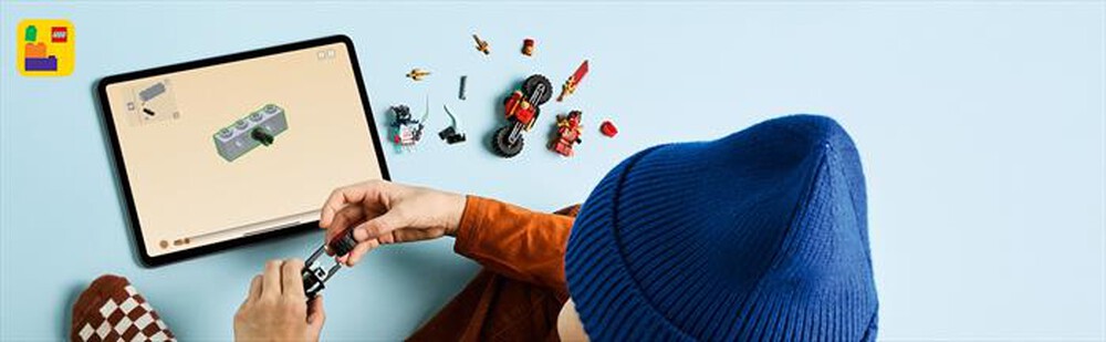 "LEGO - GARA DI VELOCIT SULLA MOTO DI KAI-,"