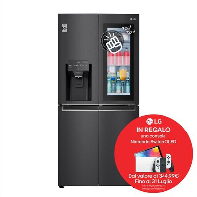 LG - Frigorifero 4 Porte INSTAVIEW GMX844MC6F Classe F-Nero