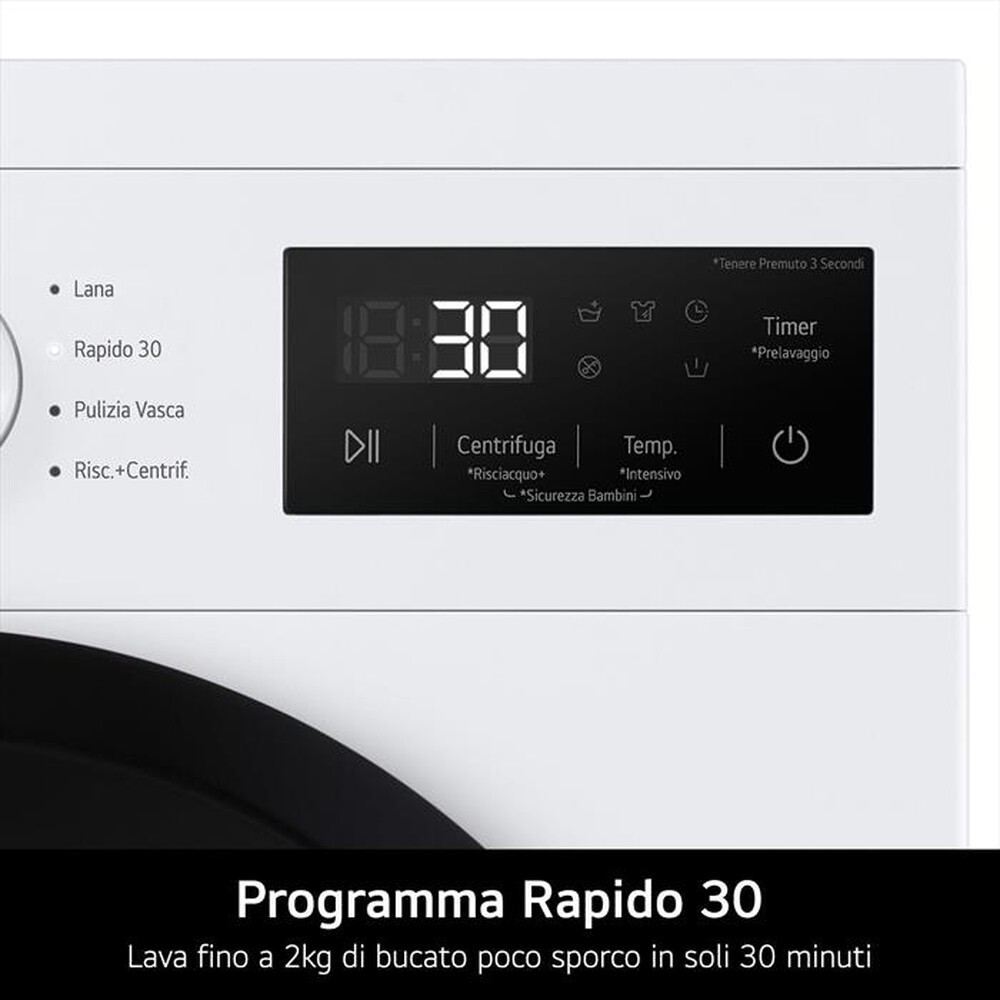 Immagine del prodotto LG - Lavatrice Slim F4NA10S7NWK 7KG Classe A-White