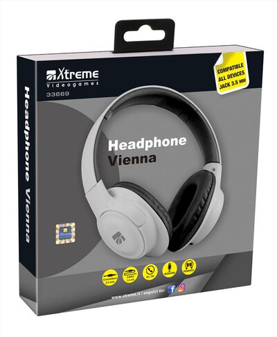 XTREME - HEADPHONE VIENNA-NERO