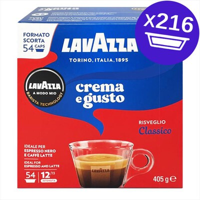 LAVAZZA - CREMA E GUSTO - A Modo Mio 216 Caps