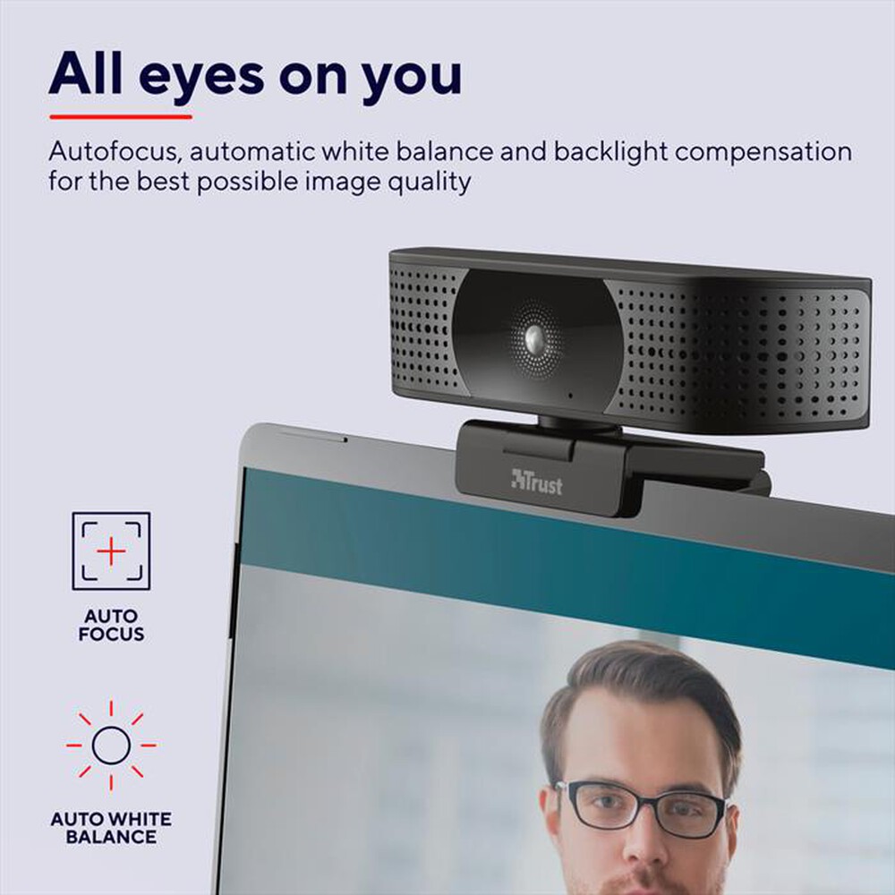 Immagine del prodotto TRUST - TEZA 4K UHD WEBCAM-Black