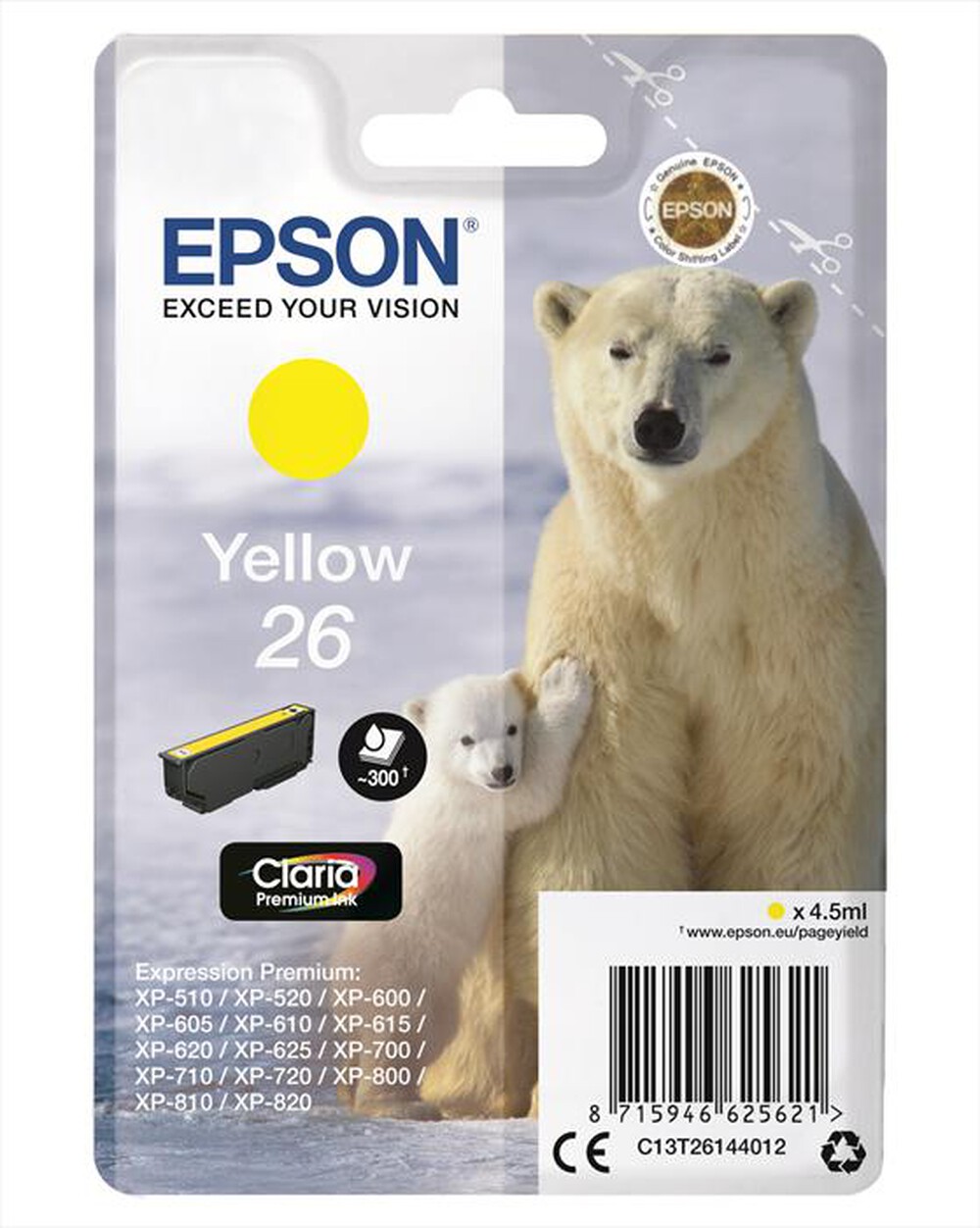 "EPSON - C13T26144022-Giallo"