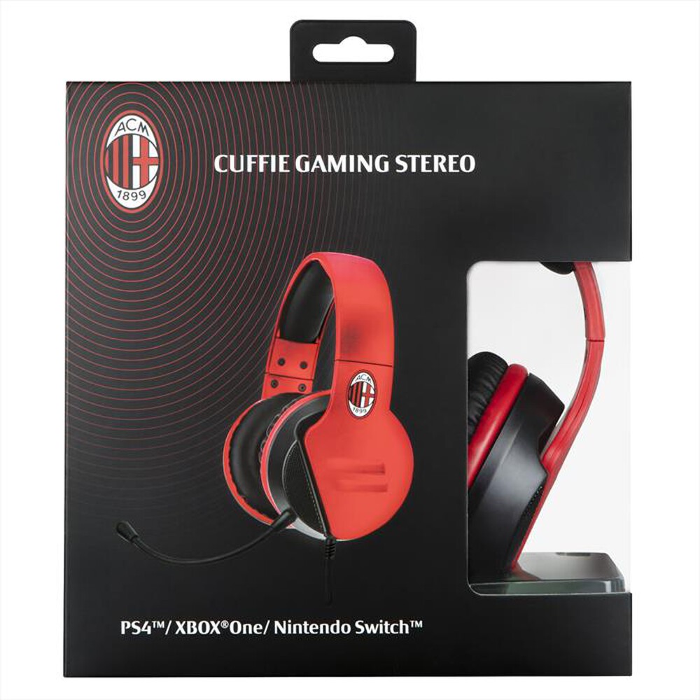 "QUBICK - CUFFIE GAMING STEREO AC MILAN"