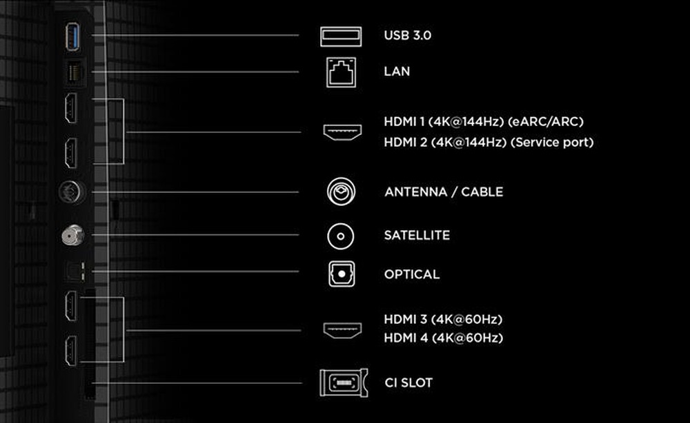 Immagine del prodotto TCL - Smart TV QD-Mini LED 4K 55" 55P8L-Nero