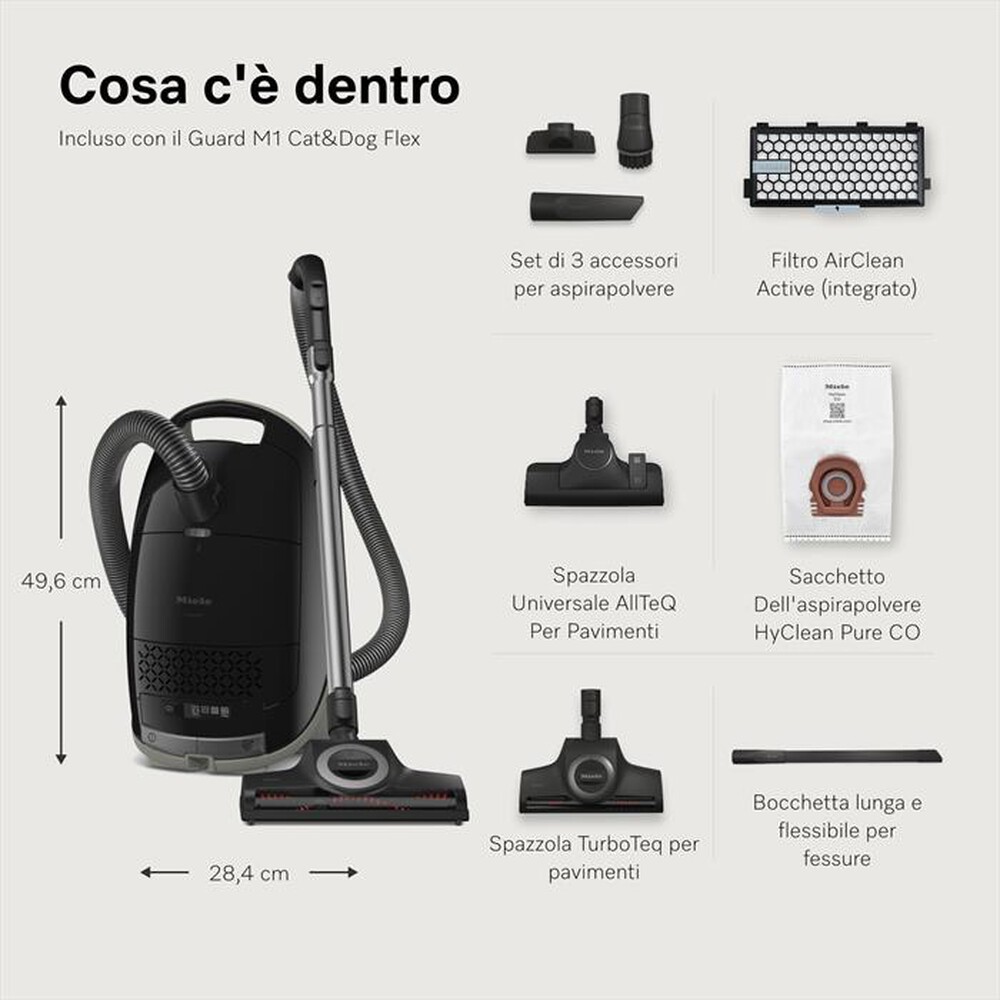 Immagine del prodotto MIELE - Aspirapolvere a traino GUARD M1 CAT&DOG FLEX-Nero Ossidiana