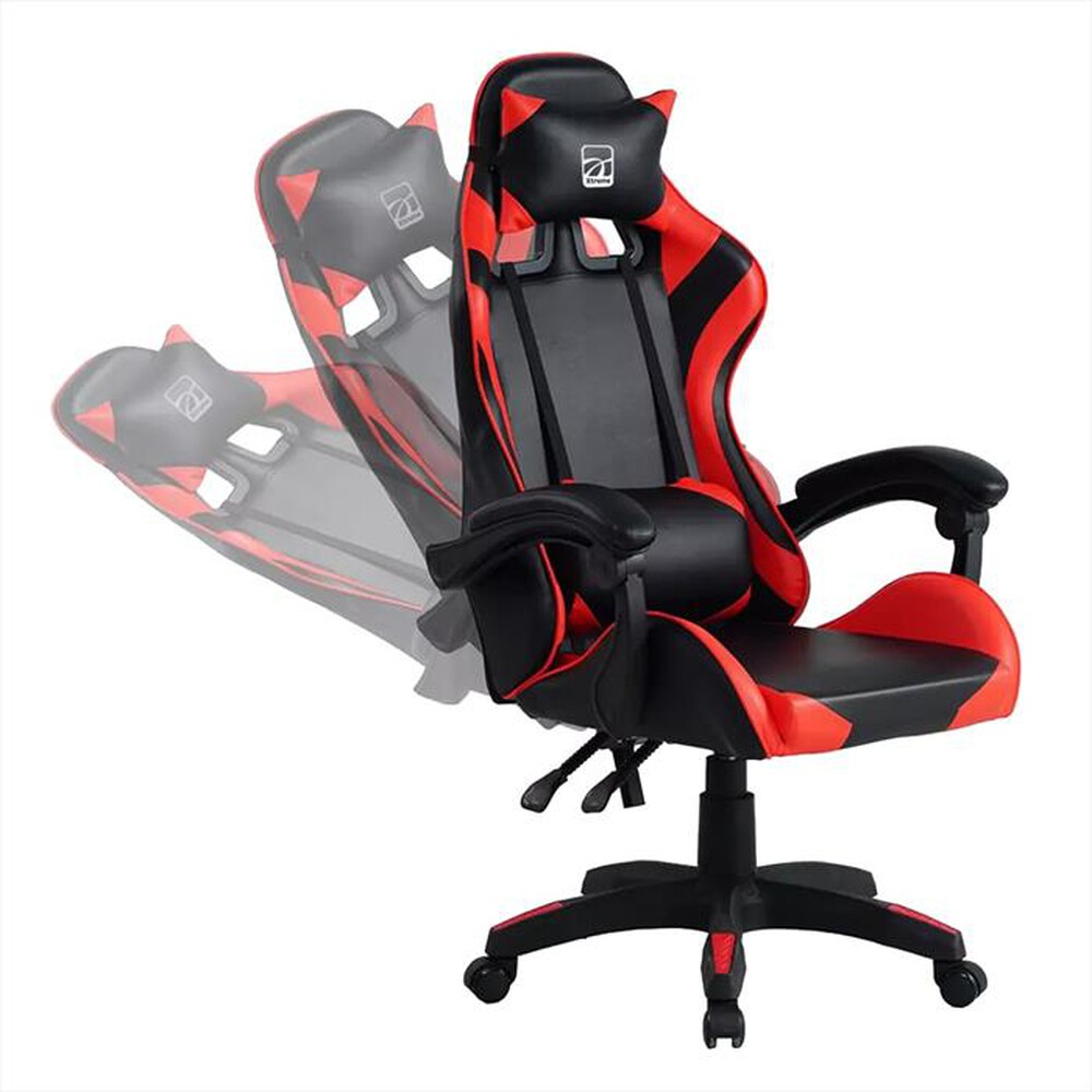 "XTREME - GAMING CHAIR FENDER-NERO/ROSSO"