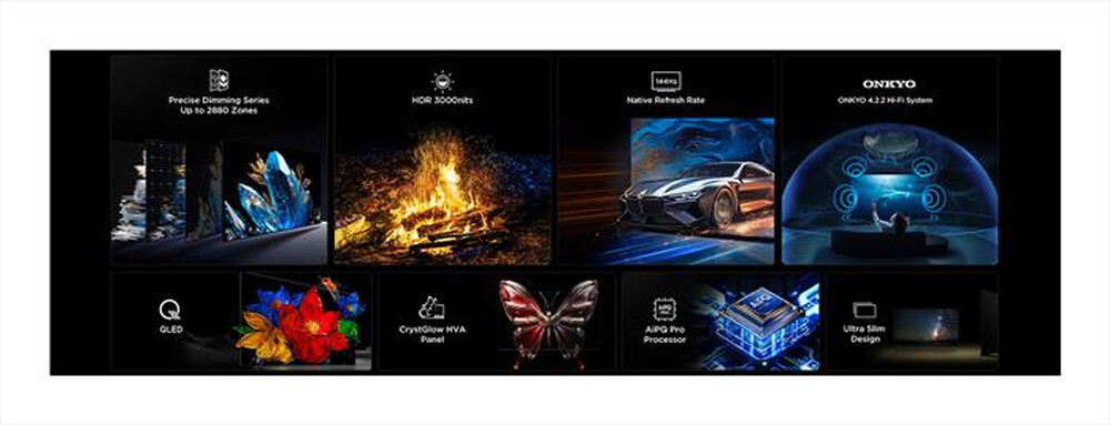 "TCL - Smart TV MINI LED UHD 4K 115\" 115C7K-Black"
