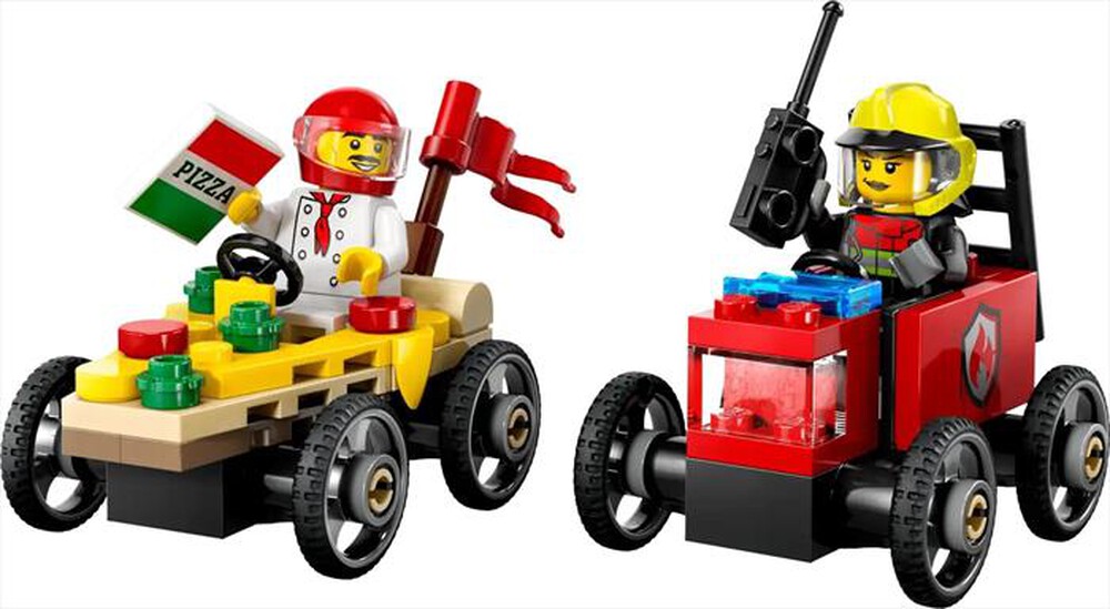 "LEGO - CITY Pack veicoli da corsa: pizzaiolo - 60458-Multicolore"