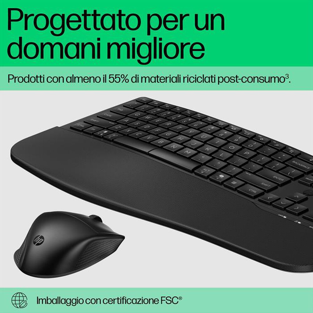 Immagine del prodotto HP - Tastiera + Mouse HP 680 COMFORT DUAL-MODE-Nero