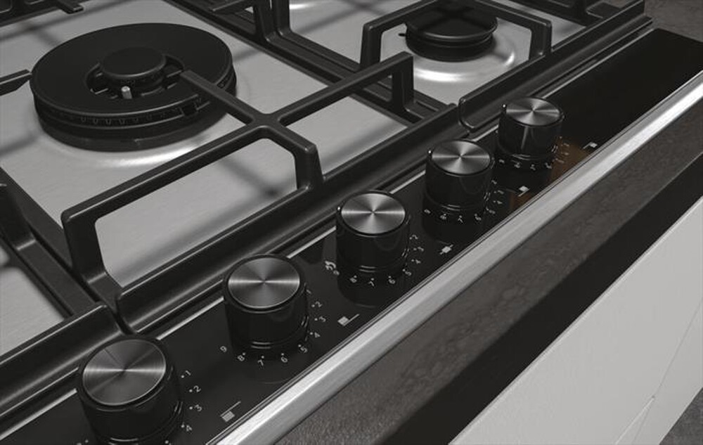 "HAIER - Piano cottura a gas HAHG7W5XH 74,5 cm-Acciaio inossidabile"